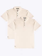 Base camp Polo 2 Pack Off White - Final Sale