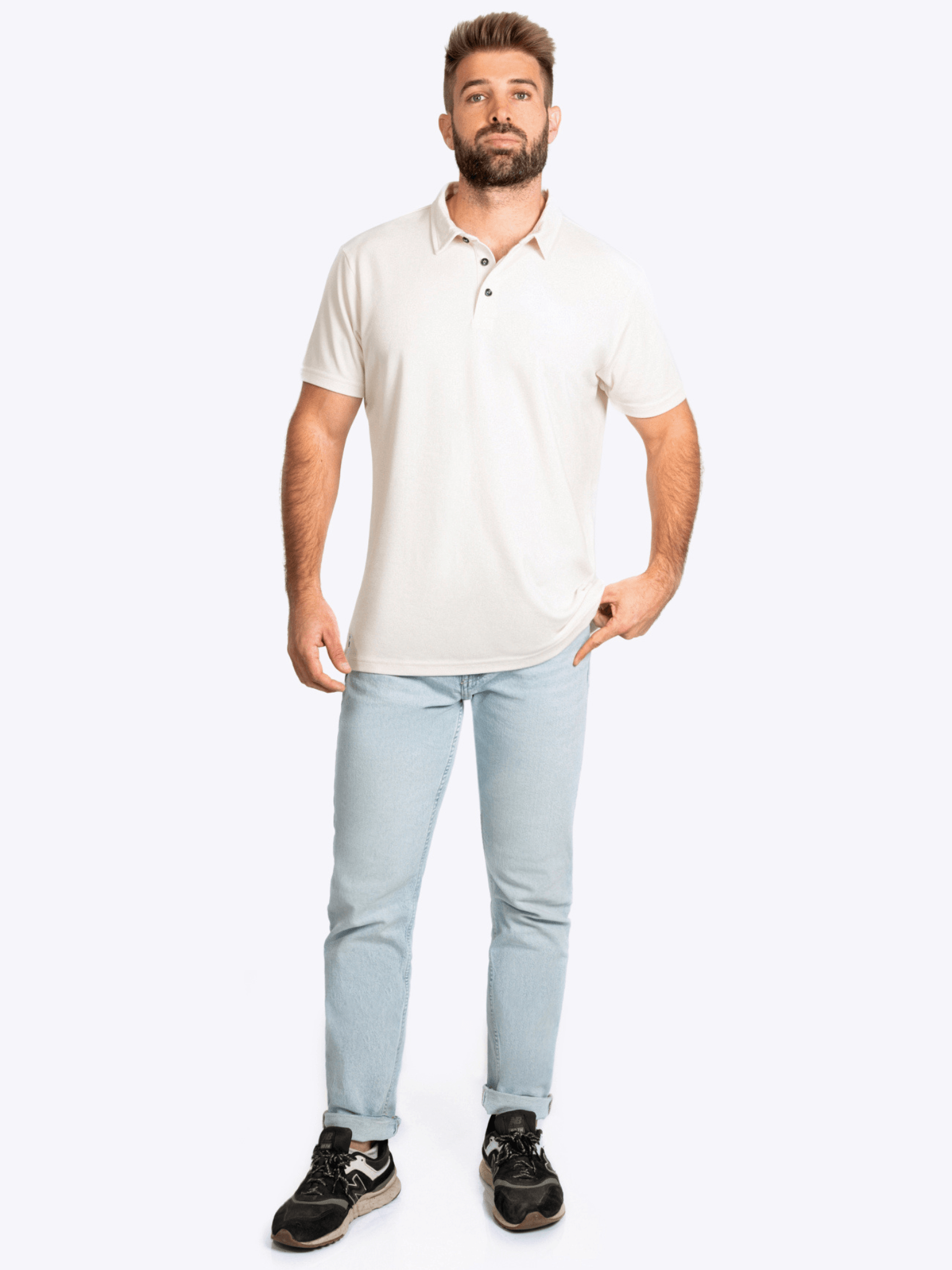 Base camp Polo 2 Pack Off White - Final Sale