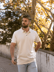 Base camp Polo Off White - Final Sale