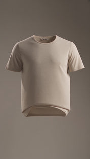 LUKACHARI product film, bamboo t-shirt in beige